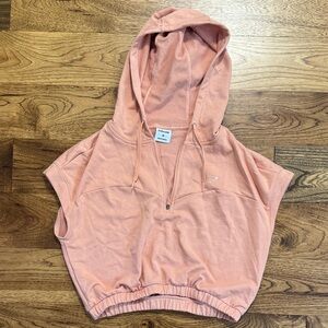 Gymshark x Whitney Simmons Peach Hoodie Sleeveless Sweatshirt